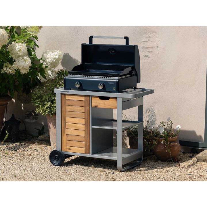 Campingaz Sigma 2 Cook kaasukäyttöinen plancha-grilli kannella, 6 kW