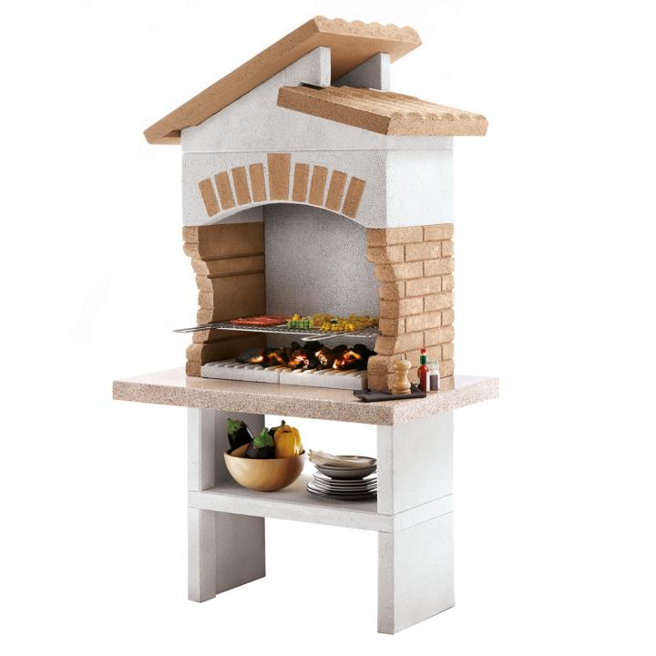 Palazzetti Tupai 2 muurattu puu ja hiiligrilli 68 40 cm 550 kg