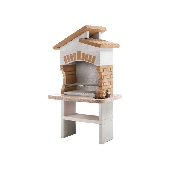 Palazzetti Tupai 2 muurattu puu- ja hiiligrilli, 68 × 40 cm, 550 kg