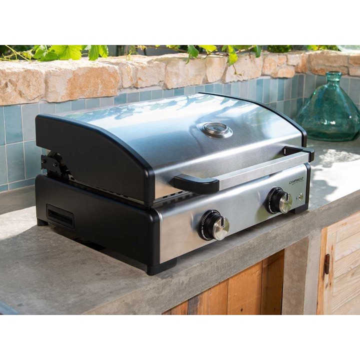 Campingaz Master 2 Pro kaasukäyttöinen plancha-grilli kannella, 6 kW