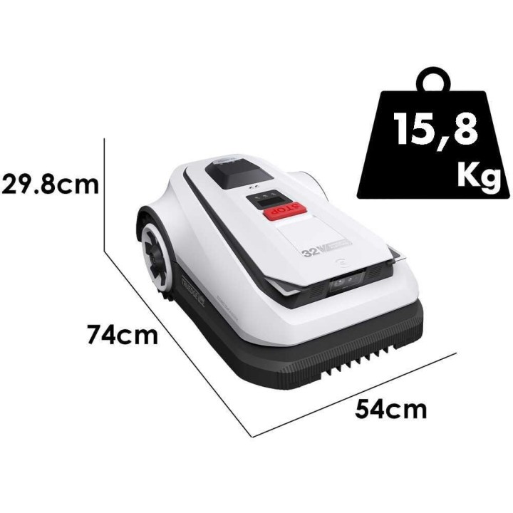 Ecovacs GOAT A1600 RTK robottiruohonleikkuri ilman rajalankaa, 1 600 m², 33 cm