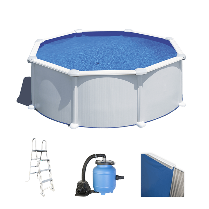 Gre Atlantis Rotonda 350 120 cm teräsallas 11 250 l Aqualoon suodatin