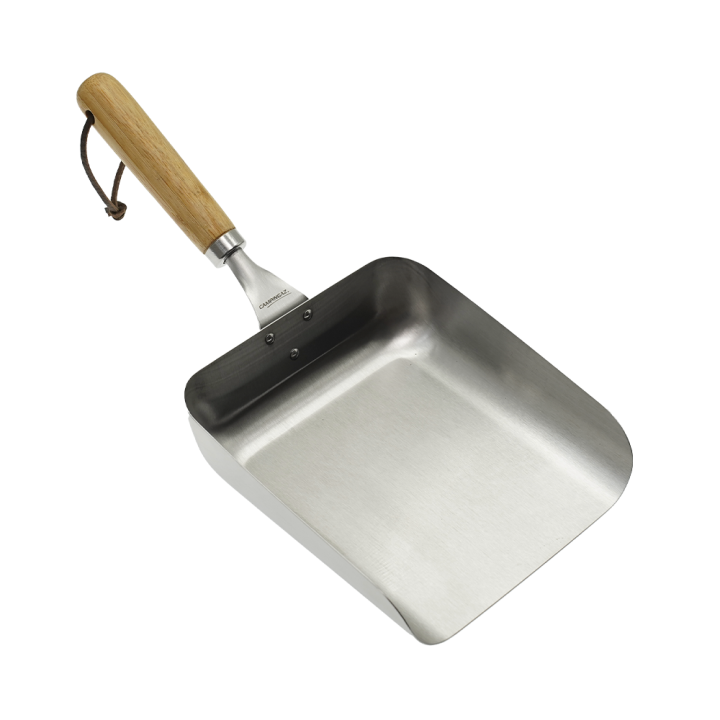 Campingaz teräslasta grillaukseen bambukahva 28 16 cm