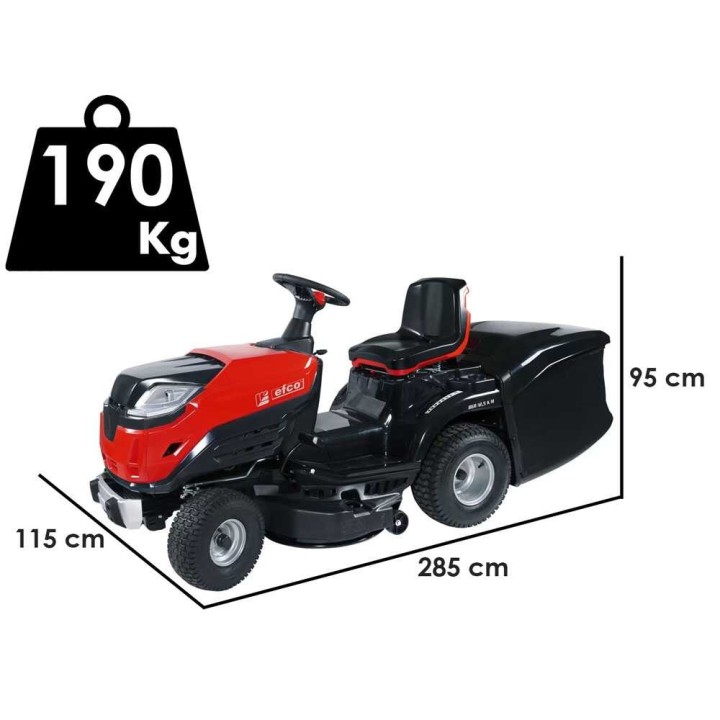 Efco EF 86 R/12.5 K M -ajoleikkuri, 86 cm, 413 cm³, keruusäiliö ja silppuava leikkaus