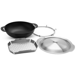 Weber Crafted wokki höyrytyskorilla emaloitu valurauta 5 7 l