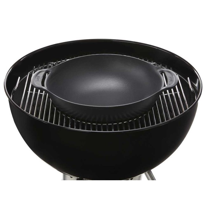 Weber Crafted -wokki höyrytyskorilla, emaloitu valurauta, 5,7 l