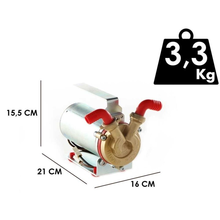 Rover Marina Mini 20 sähköinen siirtopumppu, pronssi, 12 V, 300 W