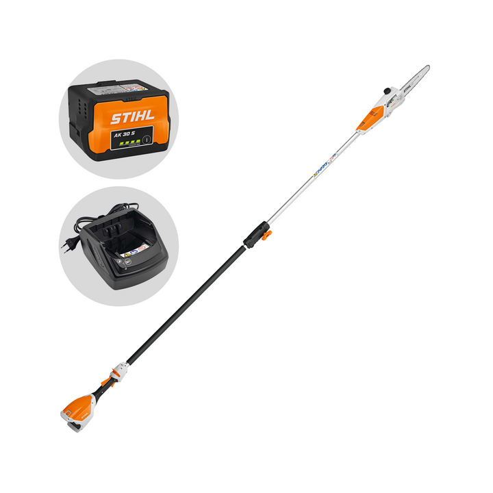 STIHL HTA 50 akkukäyttöinen oksasaha AK 30 S akulla 36 V 5 Ah