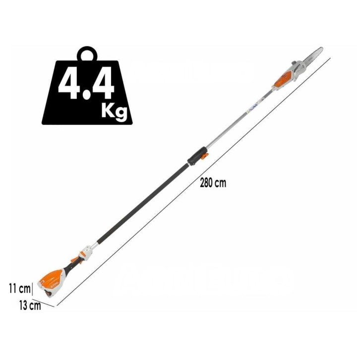 STIHL HTA 50 -akkukäyttöinen oksasaha AK 30 S -akulla, 36 V, 5 Ah
