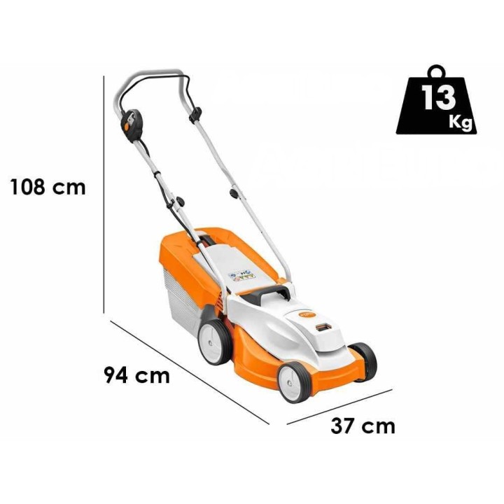 STIHL RMA 235 akkuruohonleikkuri, 33 cm, 36 V, 2 Ah, 450 W