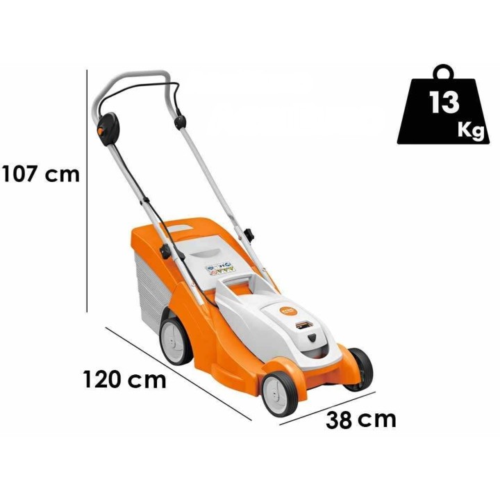 STIHL RMA 239 akkuruohonleikkuri, 37 cm, 2 × AK 30 S, 36 V velan