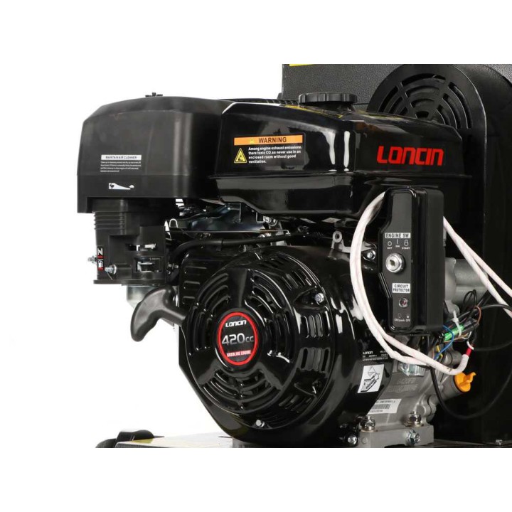 BlackStone DSP 180 L -biotriturattori, Loncin 420 cm³, 15 HP, 90 mm