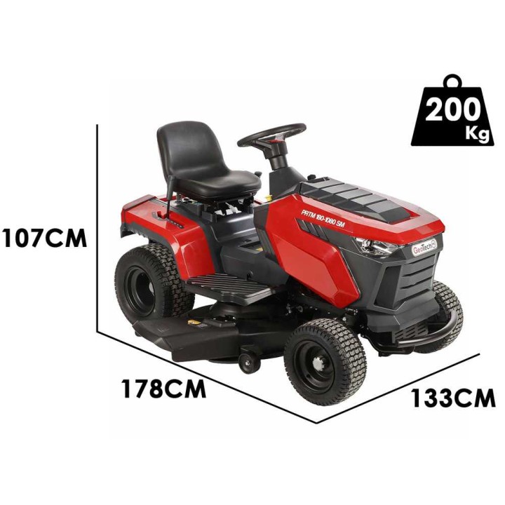 PRTM 180-1080 SM ajettava ruohonleikkuri, 108 cm, 17 HP, sivullepuhallus ja bioleikkuu