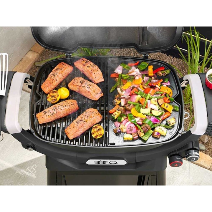 Weber Q3200N+ emaloitu valurautainen paistolevy, 32 × 23,5 cm