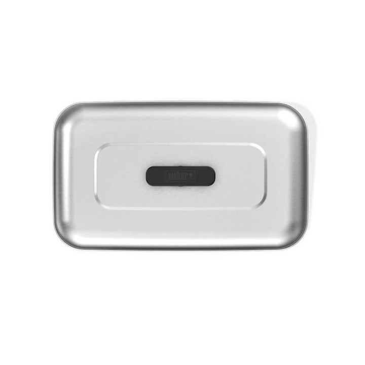 Weber XL-haudutuskupu, ruostumaton teräs, 43,5 × 25,5 × 12,5 cm
