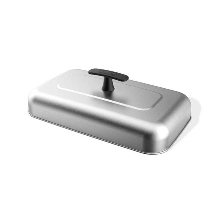Weber XL-haudutuskupu, ruostumaton teräs, 43,5 × 25,5 × 12,5 cm