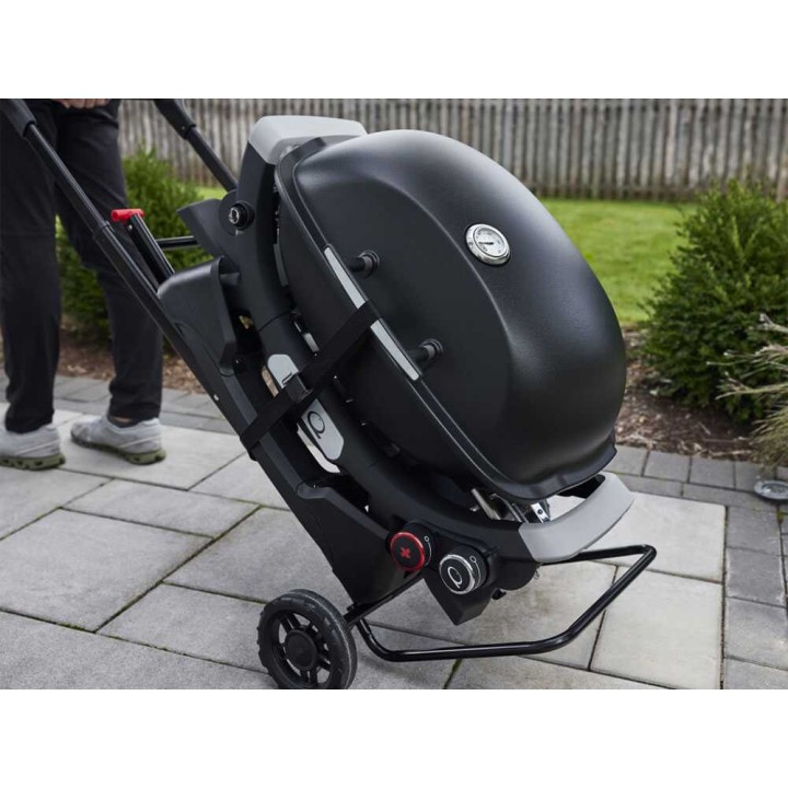 Weber Q1000/Q2000 siirrettävä grillikärry, kompakti rakenne ja kestävät pyörät
