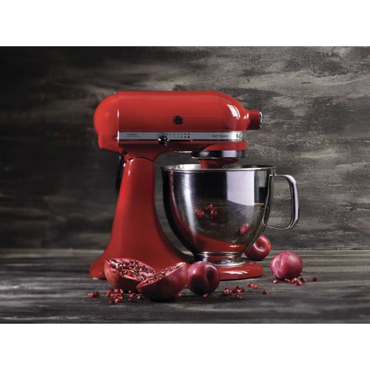 KitchenAid Artisan 5KSM125-EER planetaarinen yleiskone, 4,8 l, 300 W, punainen