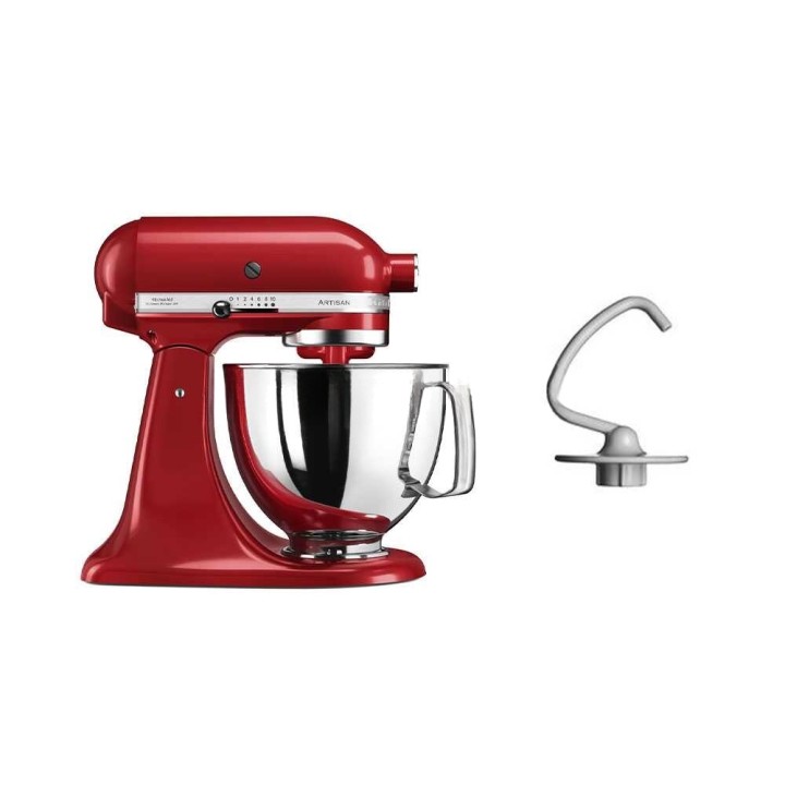 KitchenAid Artisan 5KSM125-EER planetaarinen yleiskone, 4,8 l, 300 W, punainen