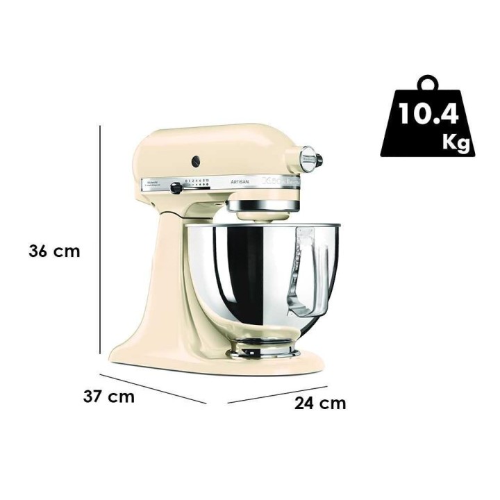 KitchenAid Artisan 5KSM125-EAC Crema yleiskone, 4,8 l, 300 W, 230 V