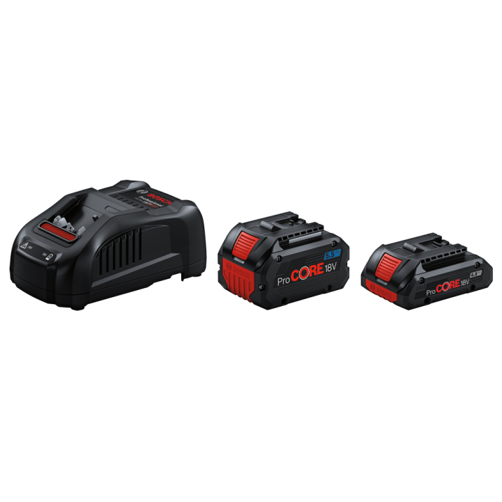 Bosch ProCORE 18V akkusarja 4 0 ja 5 5 Ah akut laturi