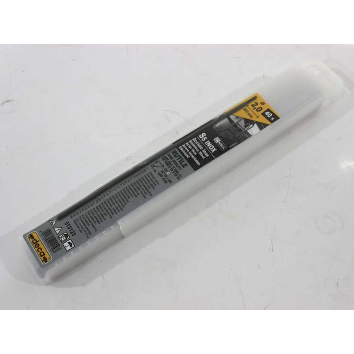 INOX-rutiilielektrodit ruostumattomalle teräkselle, Ø 2,0 mm, 40 kpl