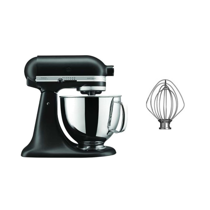 KitchenAid Artisan 5KSM125-EBM planetaarisekoitin, 300 W, 4,8 l, musta