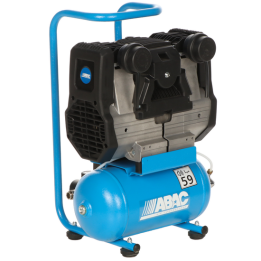 ABAC START QUIETE OS10 hiljainen öljytön kompressori 1 HP 6 l 9 bar