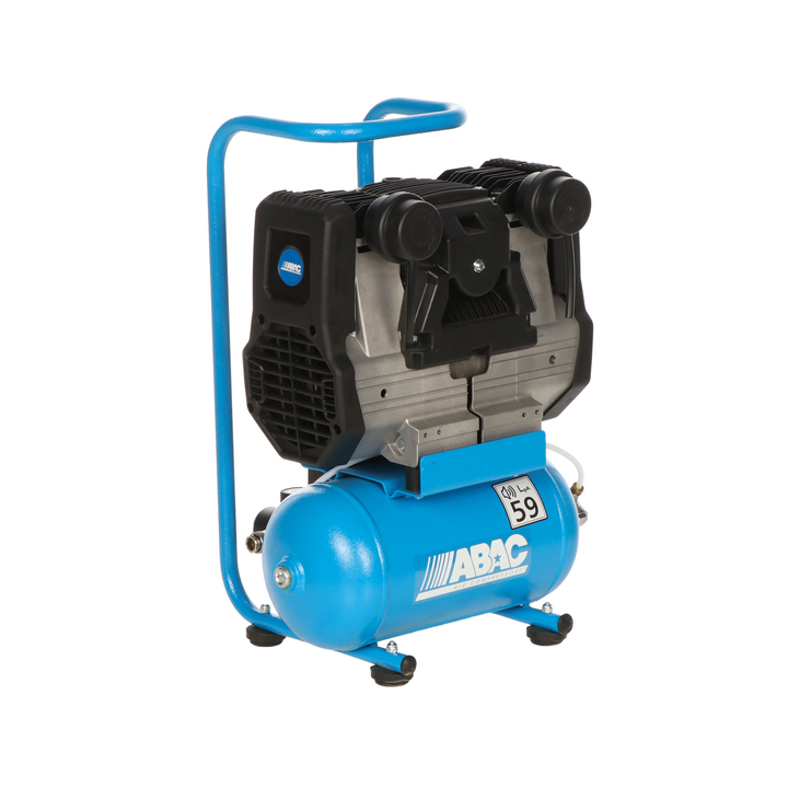 ABAC START QUIETE OS10 hiljainen öljytön kompressori 1 HP 6 l 9 bar