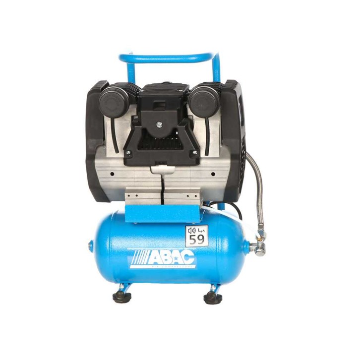 ABAC START QUIETE OS10 hiljainen öljytön kompressori, 1 HP, 6 l, 9 bar