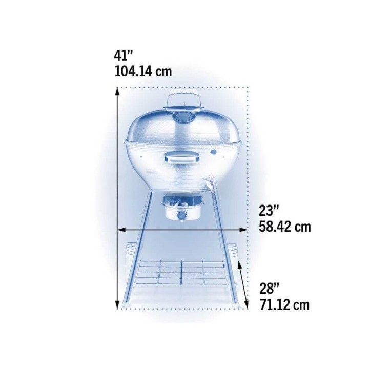Napoleon NK22 -hiiligrilli, Ø 55,9 cm, 2 454 cm², kansi