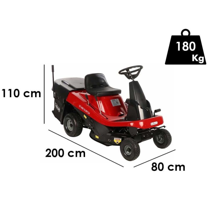 GeoTech Pro GT-MR 76 minirider-ruohonleikkuri, 432 cm³, 76 cm