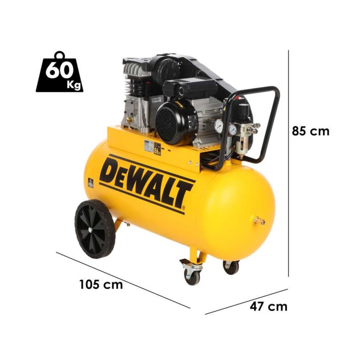 DeWalt DXCMB3M100HE hihnakäyttöinen kompressori, 3 HP, 100 l, 230 V