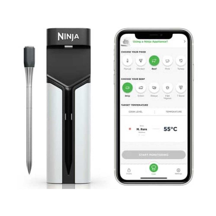 Ninja ProChef WP100EU digitaalinen lämpötila-anturi, 370 °C, Bluetooth 50 m