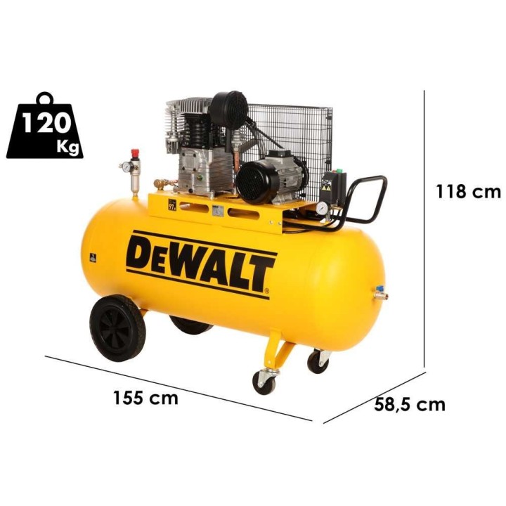 DeWalt DXCMB4T270HCE kompressori, 270 l, 4 HP, 400 V, 11 bar