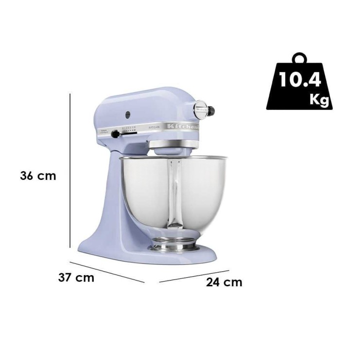 KitchenAid Artisan 5KSM125-ELR Lavender Cream yleiskone, 300 W, 4,8 l