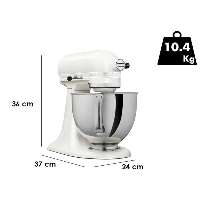 KitchenAid Artisan 5KSM125-EPL yleiskone, Porcelain White, 300 W, 4,8 l