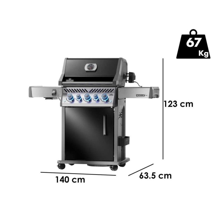 Napoleon Rogue PRO-S 425 RSIB kaasugrilli, 23,7 kW, infrapunasivupoltin