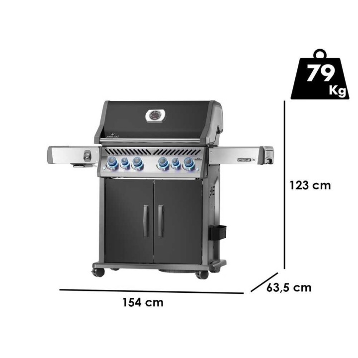 Napoleon Rogue PRO-S 525 RSIB kaasugrilli, 22,4 kW, infrapunasivupoltin