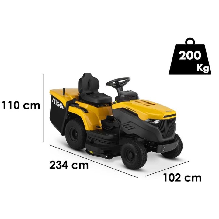 Stiga Estate 598 W Special ajoleikkuri, Honda GCV 530, 98 cm, 240 l
