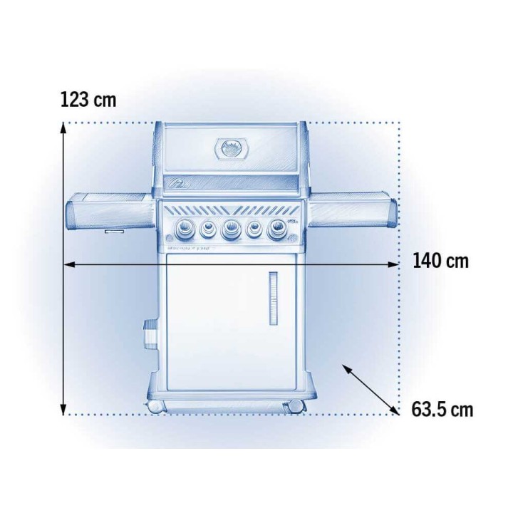 Napoleon Rogue SE 425 RSIB kaasugrilli, 23,7 kW, infrapunasivupoltin