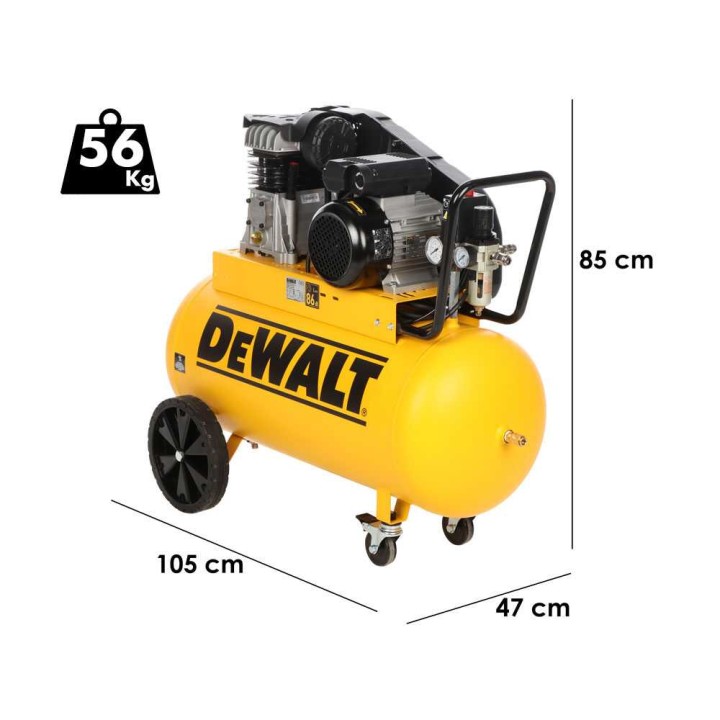 DeWalt DXCMB2M100HE hihnavetoinen kompressori, 2 HP, 100 l, 230 V
