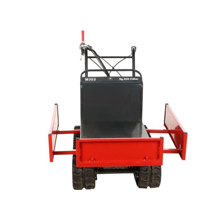 Benassi M353H telaketjukärry, 350 kg, Honda GP160, laajennettava lava