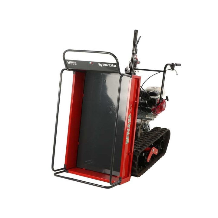 Benassi M503 telaketjukuljetin, 550 kg, Honda GX160, 5,5 HP