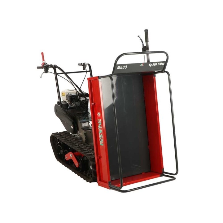Benassi M503 telaketjukuljetin, 550 kg, Honda GX160, 5,5 HP