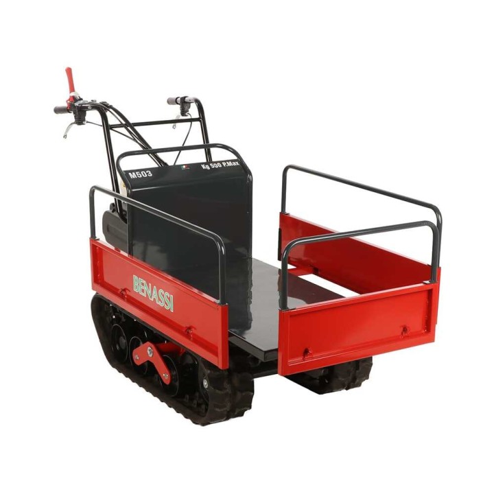 Benassi M503 telaketjukuljetin, 550 kg, Honda GX160, 5,5 HP