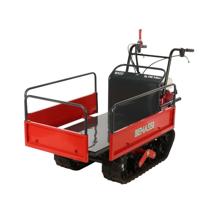 Benassi M503 telaketjukuljetin, 550 kg, Honda GX160, 5,5 HP