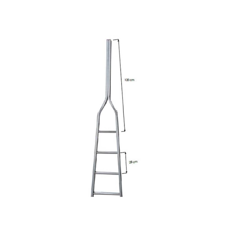 S8000 14/1 alumiinitikas oksien leikkaukseen, 14 askelmaa, 5 m, 150 kg
