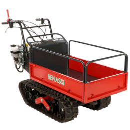 Benassi M503H telaketjukärry hydraulinen jatkettava lava 550 kg Honda GX160