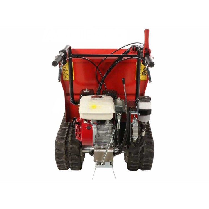 Benassi M503DH telaketjullinen moottorikuljetin, Honda GX160, 550 kg, hydraulinen dumper-lava
